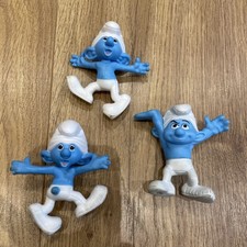 McDonalds Smurf Figures x 3 -