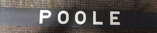 Poole bus destination blind - destination,