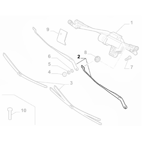 Genuine driver wiper arm - genuine,