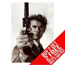 DIRTY HARRY BB1 CLINT EASTWOOD POSTER PRINT A4 A3 SIZE - BUY 2 GET ANY 2 FREE