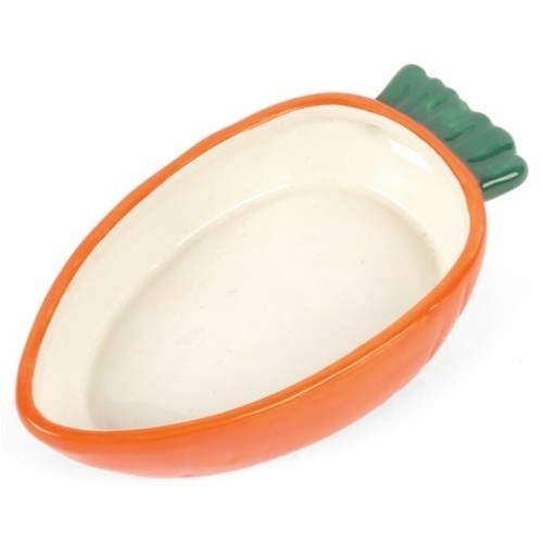 Happy pet carrot shaped bowl - happy,