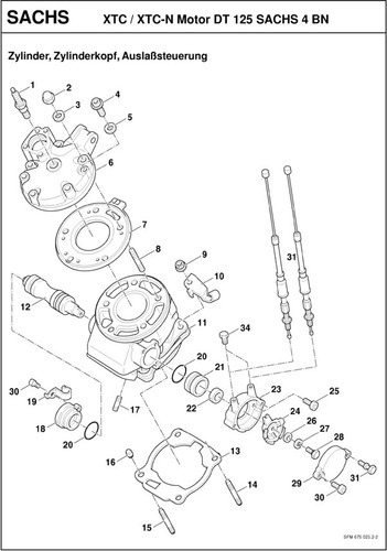 Sfm sachs gasket set - sachs,