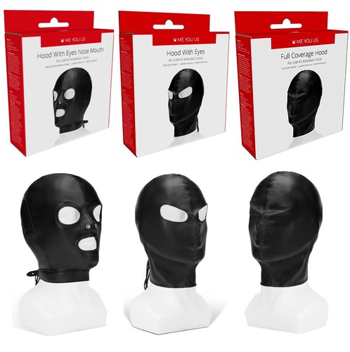 Bdsm leather black gimp - pu,
