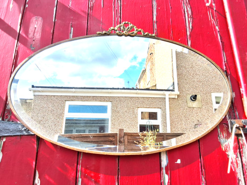 Old art deco - old, oval