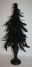 Black Feather Tree in Vase 25"