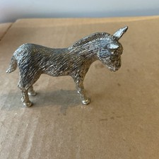 Vintage Metal Donkey Ornament