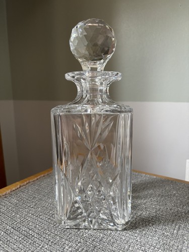Lead crystal whiskey decanter