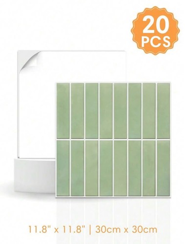 20pcs green pvc peel stick - &,