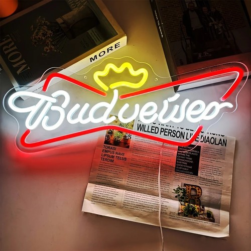 Budweiser beer neon - beer, led