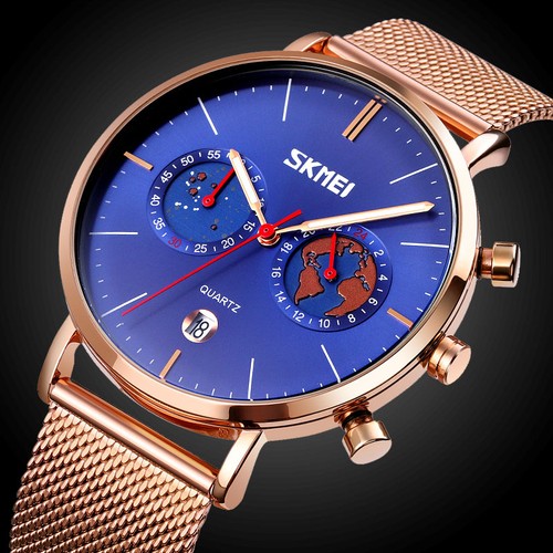 Luxury mens quartz watch - quartz, date