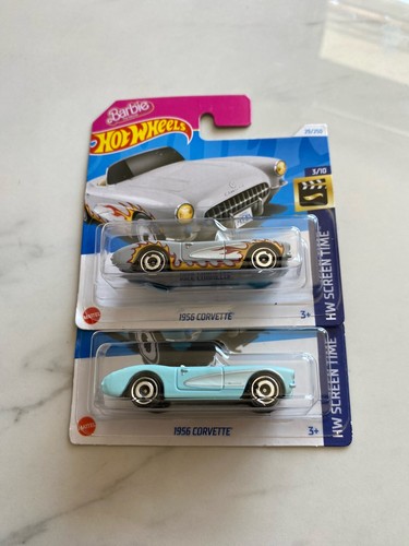 Hot wheels 1956 corvette - corvette, 2pack