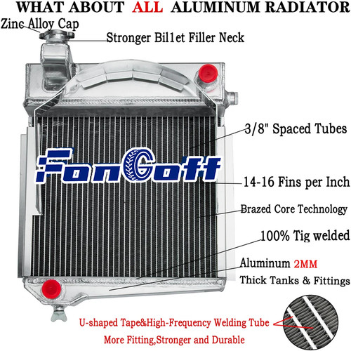 Rows aluminium radiator fit - 4,