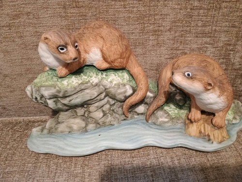 Otter ceramic ornament - otter,
