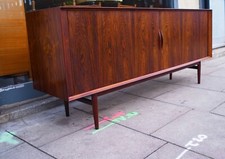 1960s Tambour Fronted Rosewood Sideboard by Arne Vodder for Sibast