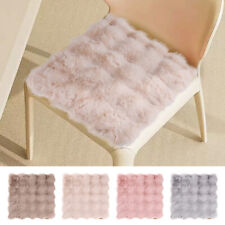 Soft Ultra Fluffy Faux Fur Chair Cover Seat Cushion Pad Mat Plush Rug Carpet Pad