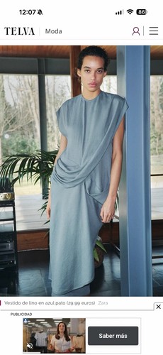 Zara slate blue draped maxi - zara,