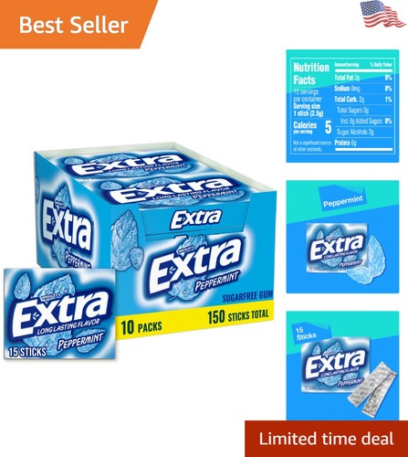 Extra peppermint chewing gum - peppermint,