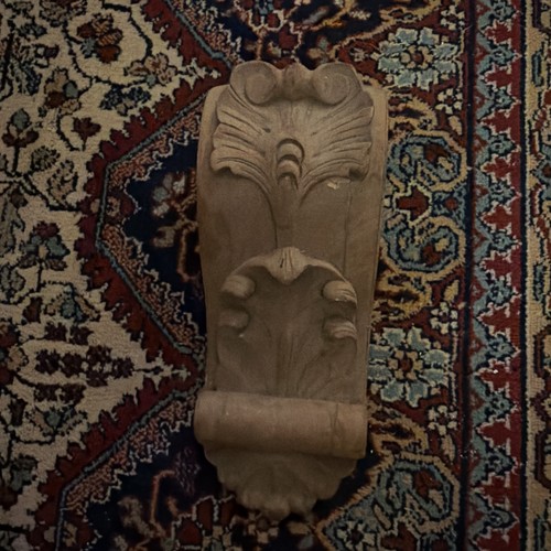 Vintage hand carved corbel - vintage,