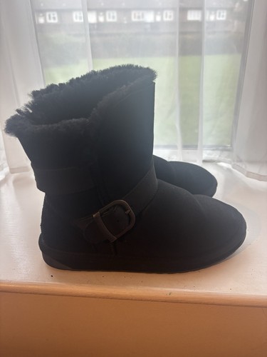 Emu australia black - black, sheepskin