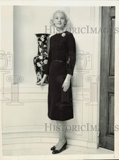 Press Photo A woman poses next