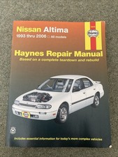 Haynes Manual Nissan Altima 1993 to 2006