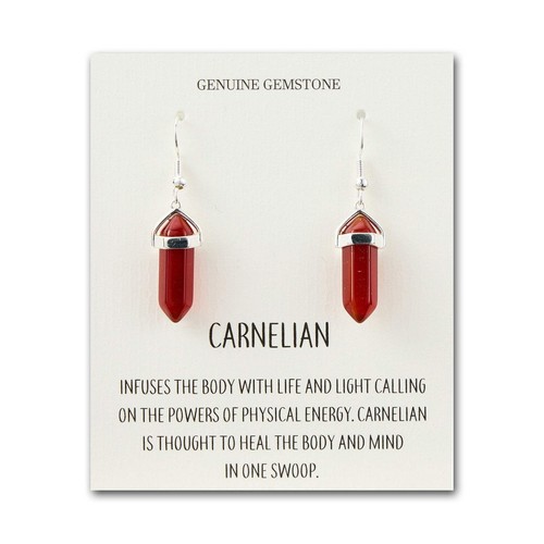 Carnelian gemstone drop - gemstone,