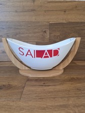 Large Salad Bowl with Wooden