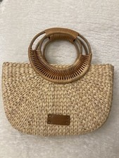 Gorgeous Straw Handbag Kassandre Paris Exc.Cond.