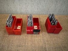 3 boxes of incomplete Priority Metal Letter & Number Punches - suit crafter etc
