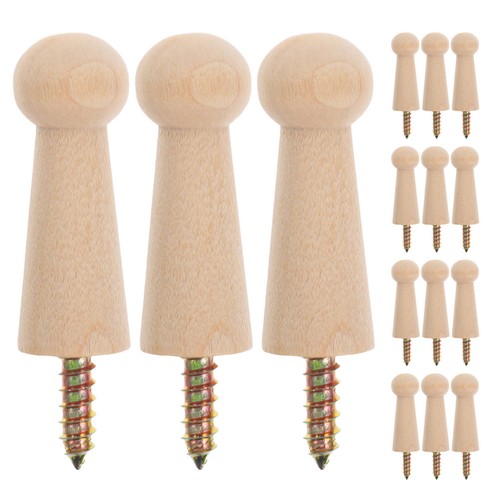Pcs unfinished wood peg - 15,