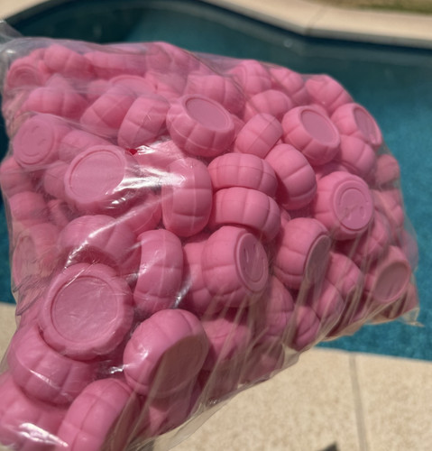 200x 5ml pink - pink, silicone