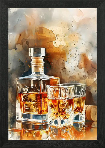 Whiskey moments framed wall - moments,