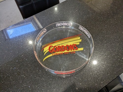Gordons gin round lucite - round, tray