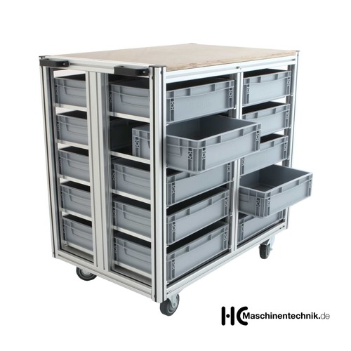 Materialwagen mit euroboxen - materialwagen,
