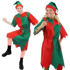 ADULTS ELF COSTUME CHRISTMAS