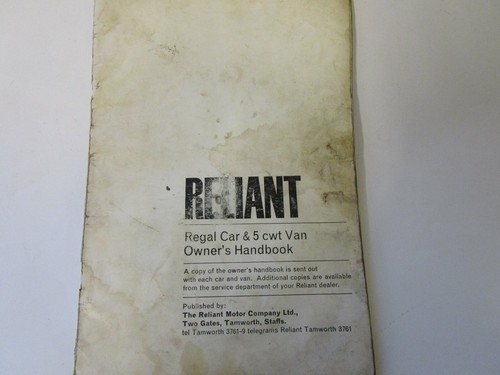 Reliant regal car - car, cwt