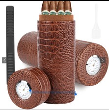 Cylindrical Cigar Humidor with