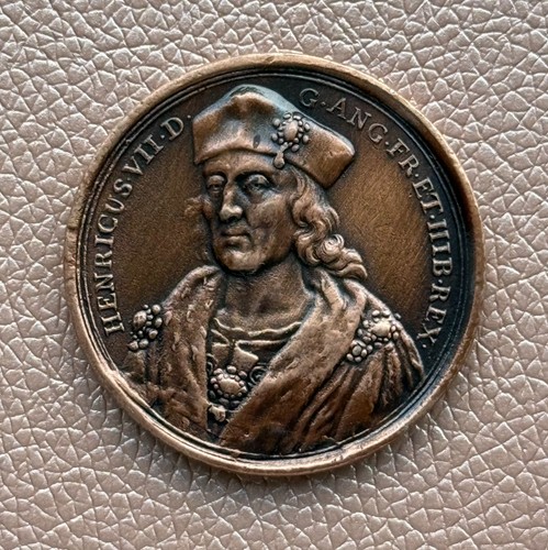 King henry vii 40mm medal - king,