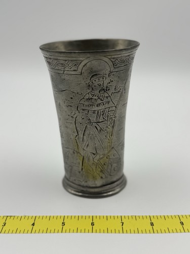 17th german pewter beaker - 17th,