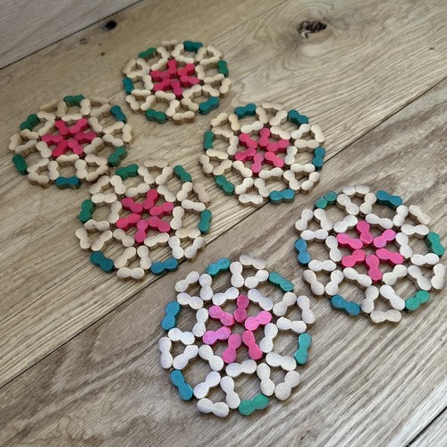Vintage wooden beaded - wooden,
