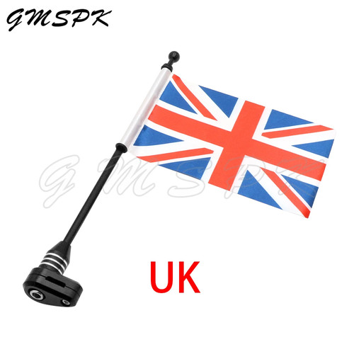 Motorcycle black flagpole - black,