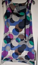Monsoon Ladies Circle Print Dress Size 14