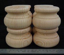 Large Wooden Pine Moulded Bun