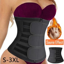 Waist Trainer Cincher Trimmer Sweat Belt Slim Body Shaper Sauna GYM Shapewear HG