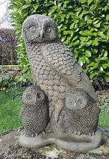 STONE GARDEN OWL AND OWLETS