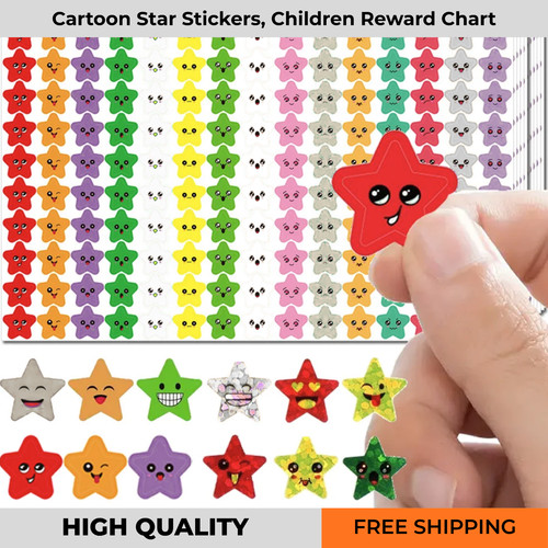 Cartoon star stickers - star,