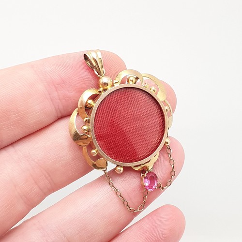 Antique 9ct gold locket - gold,