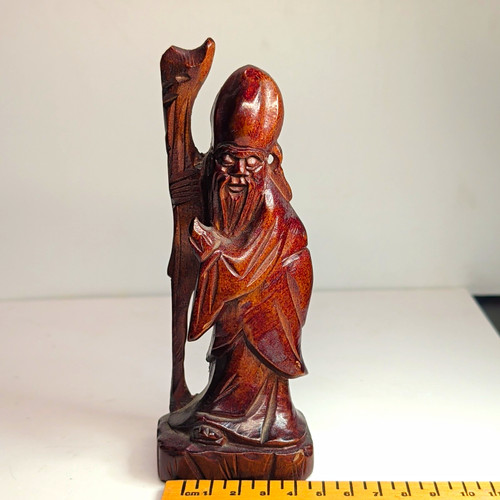 Wooden chinese figure carving - wooden,