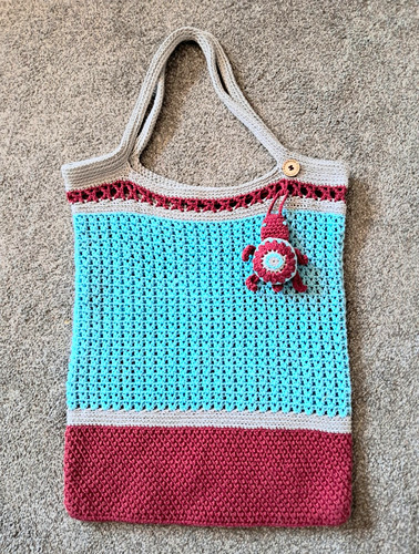 Handmade crochet tote knitting - crochet,