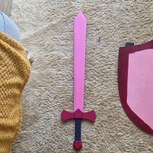 Pink wooden medieval costume - pink,